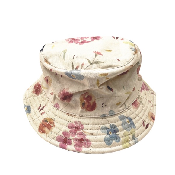 NWOT Herschel Watercolor Floral Print Bucket Hat S/M - Picture 4 of 10